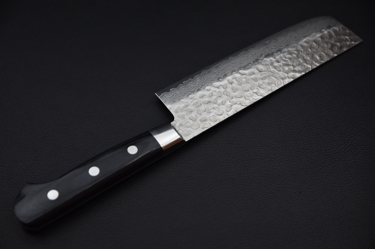 Hitohira Imojiya ST Tsuchime Damascus Nakiri Pakka (Yo)