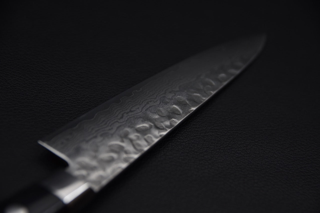 Hitohira Imojiya VG-10 ST Tsuchime Damascus Petty 135mm Pakka (Yo)