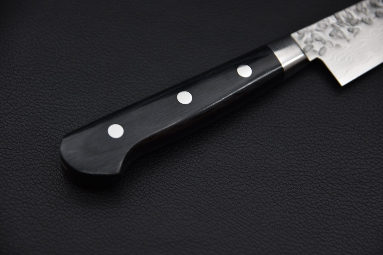 Hitohira Imojiya VG-10 ST Tsuchime Damascus Petty 135mm Pakka (Yo)