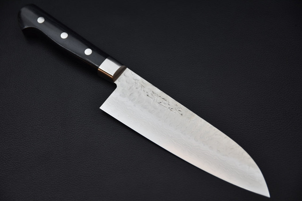 Hitohira Imojiya ST Tsuchime Damascus Santoku Pakka (Yo)