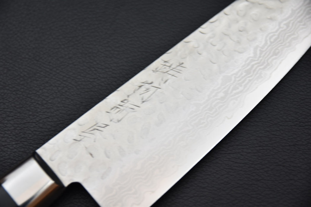 Hitohira Imojiya ST Tsuchime Damascus Santoku Pakka (Yo)