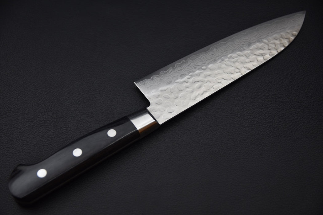 Hitohira Imojiya ST Tsuchime Damascus Santoku Pakka (Yo)