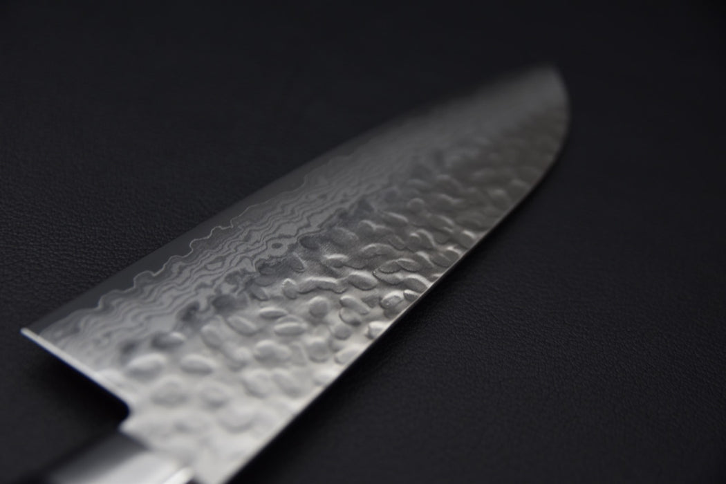 Hitohira Imojiya ST Tsuchime Damascus Santoku Pakka (Yo)