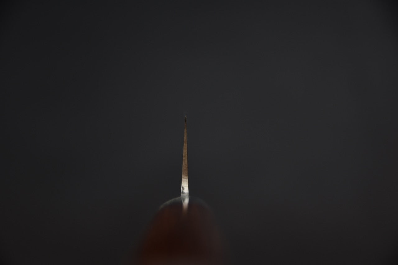 Hitohira Imojiya ST Tsuchime Damascus Sujihiki 240mm Imitation Acajou