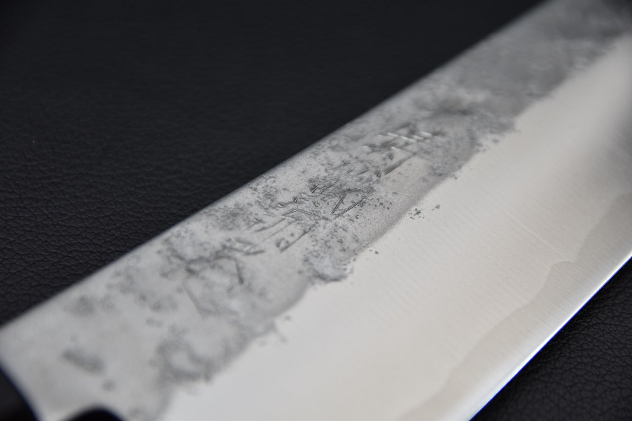 Hitohira Imojiya TH Ginsan Nashiji Bunka 180mm Ébène