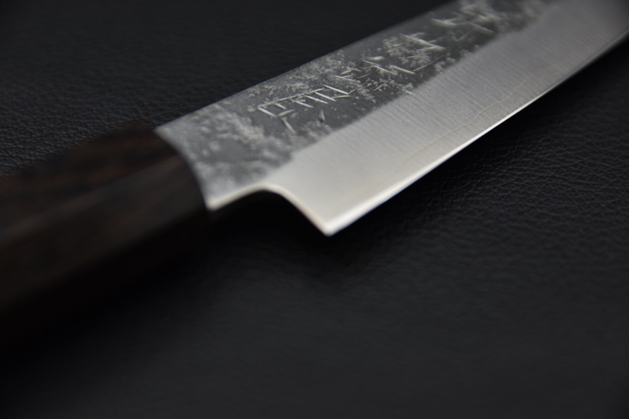 Hitohira Imojiya TH Ginsan Nashiji Petty 120mm Ébène