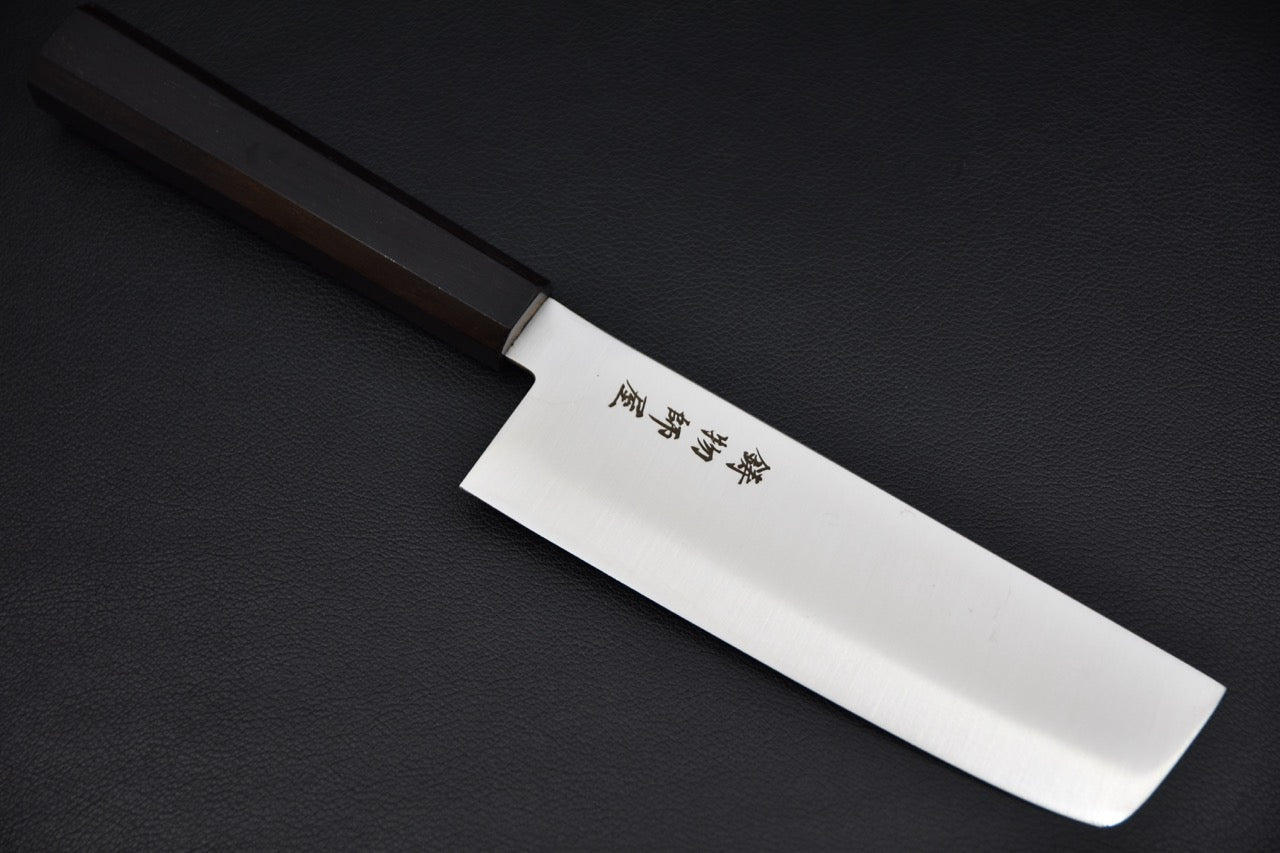 Hitohira Imojiya TH Stainless Steel Nakiri 160mm Ebony