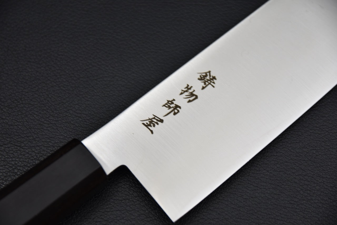 Hitohira Imojiya TH Stainless Steel Nakiri 160mm Ebony