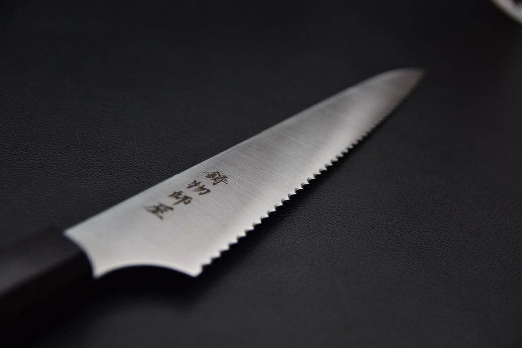 Hitohira Imojiya TH Stainless Couteau à Pain 240mm Ebony