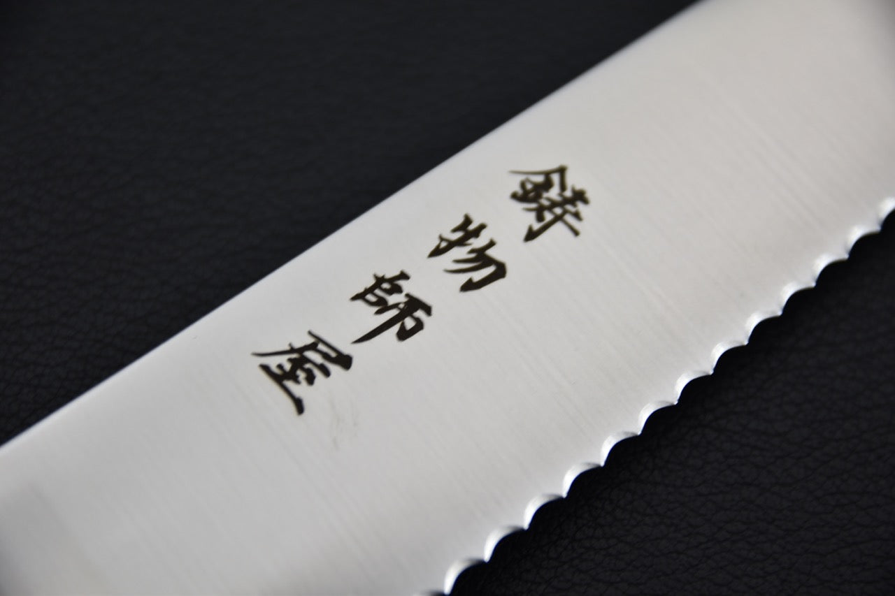 Hitohira Imojiya TH Stainless Couteau à Pain 240mm Ébène