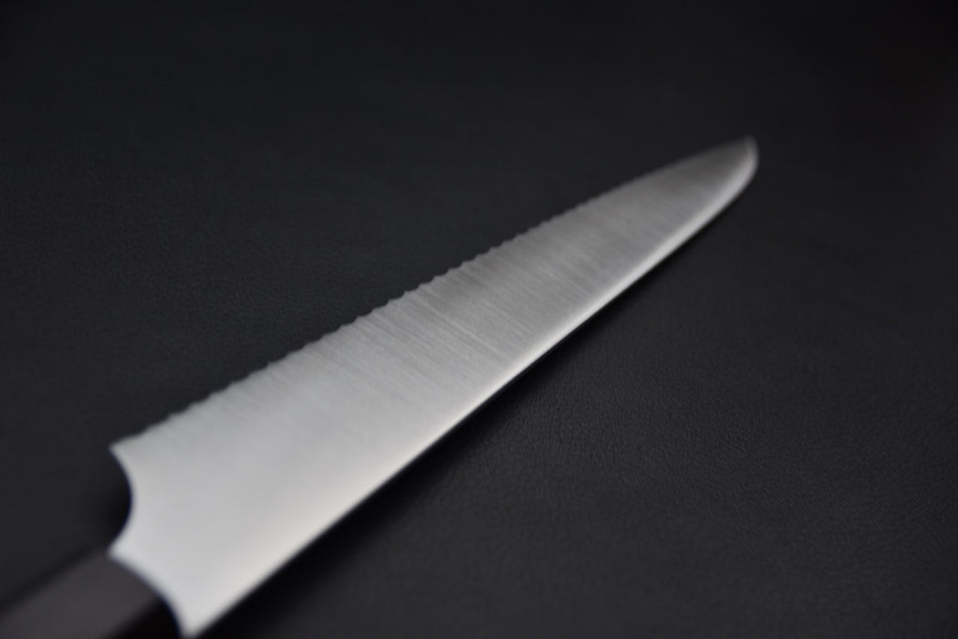 Hitohira Imojiya TH Stainless Couteau à Pain 240mm Ebony