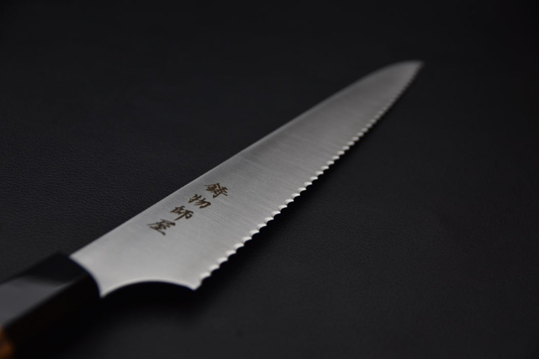 Hitohira Imojiya TH Stainless Couteau à Pain 240mm Teck