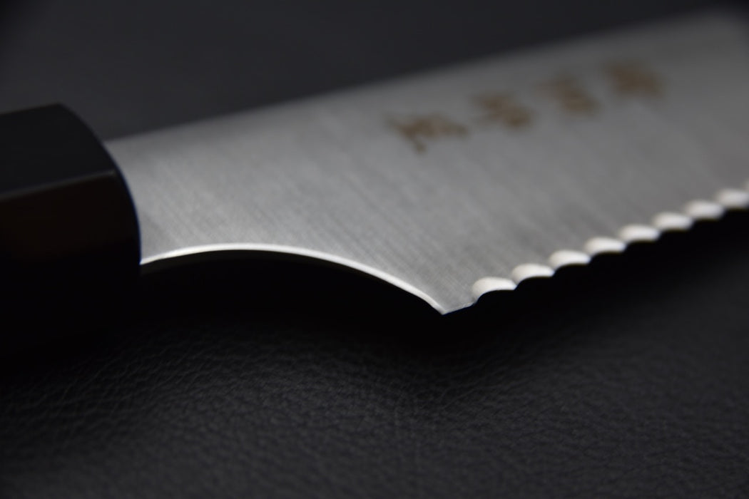 Hitohira Imojiya TH Stainless Couteau à Pain 240mm Teck