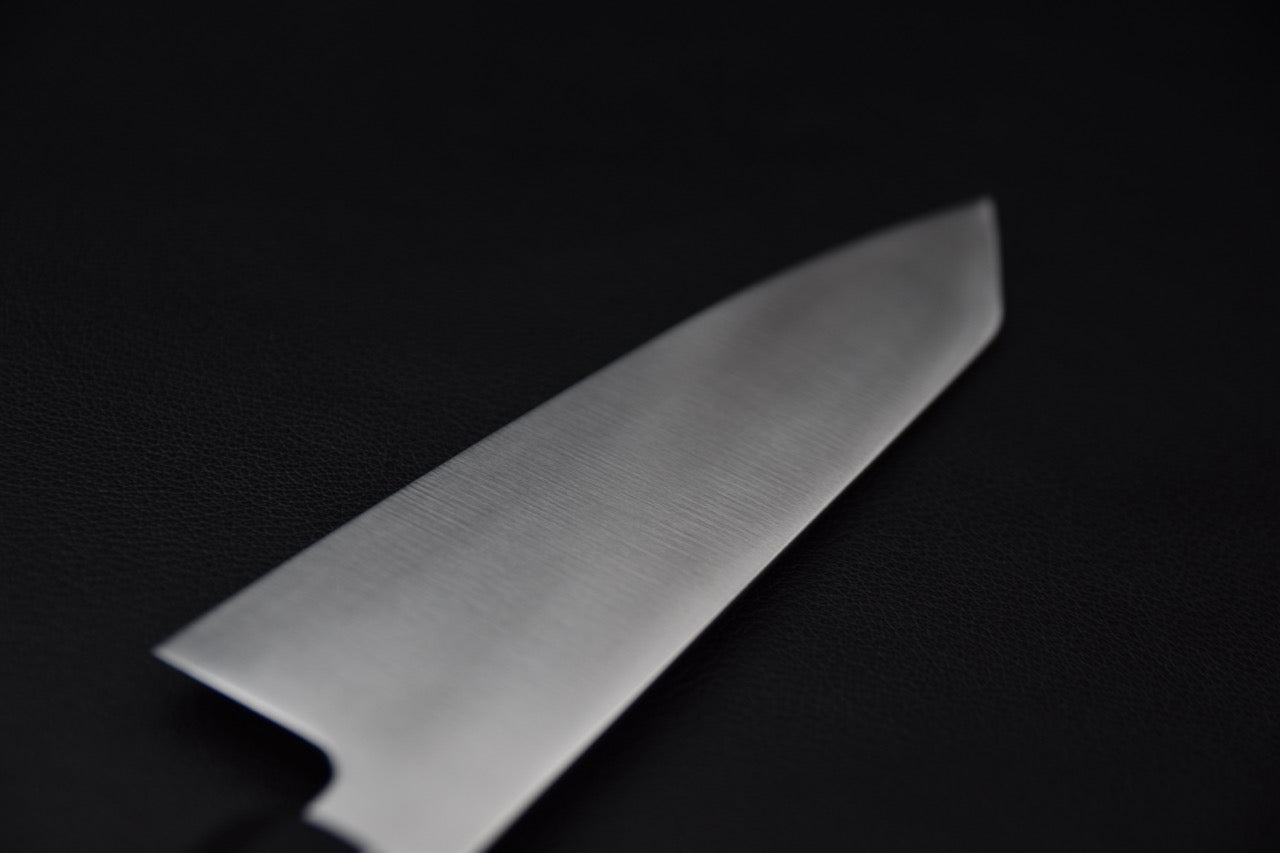 Couteau japonais bunka Hitohira KH Inox – vue du talon et de la jonction manche-lame