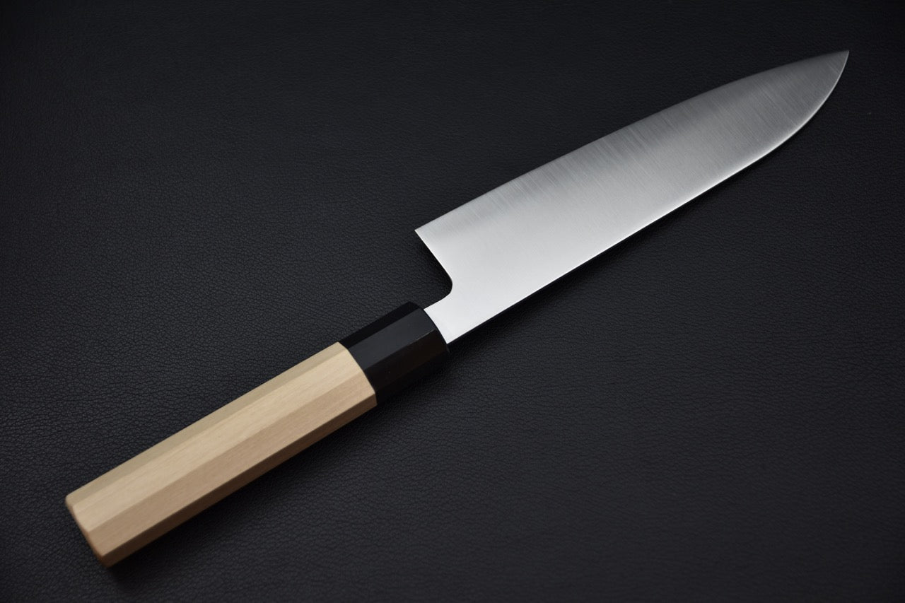 Profil de la lame Santoku 180mm du couteau japonais Hitohira