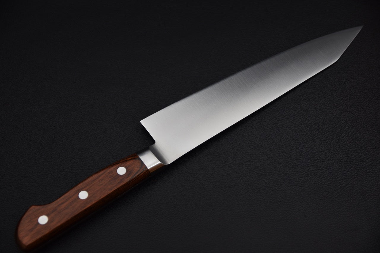 Hitohira KH Stainless Kiritsuke Gyuto 210mm Imitation d'Acajou
