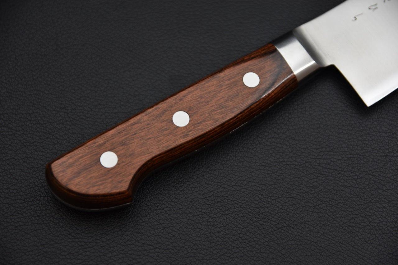 Hitohira KH Stainless Kiritsuke Gyuto 210mm Imitation d'Acajou