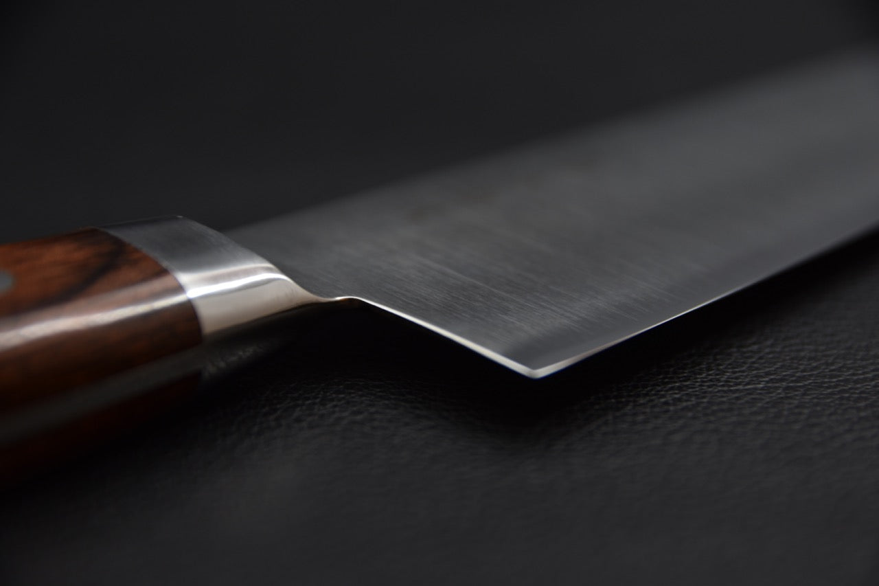 Hitohira KH Stainless Kiritsuke Gyuto 210mm Imitation d'Acajou