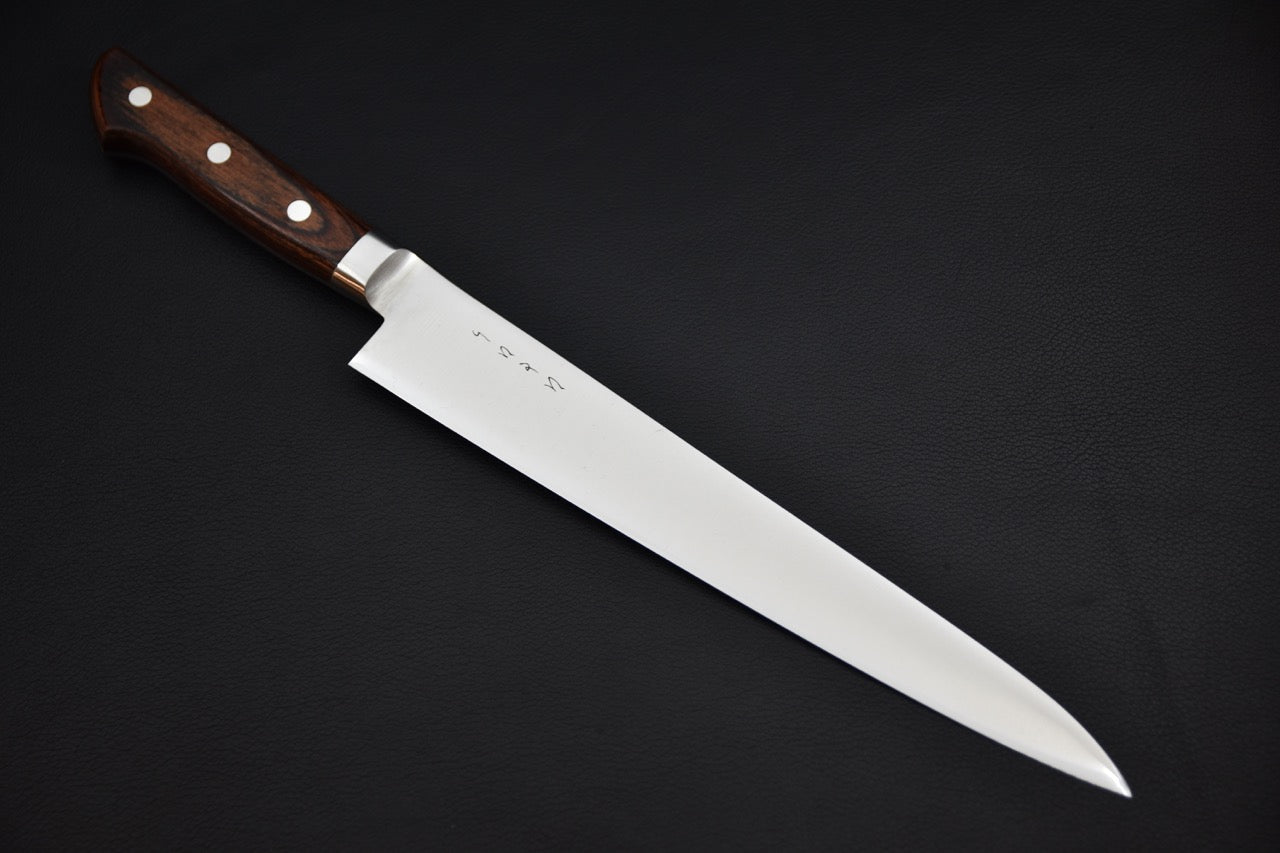 Hitohira KH Stainless Sujihiki 240mm Imitation Acajou