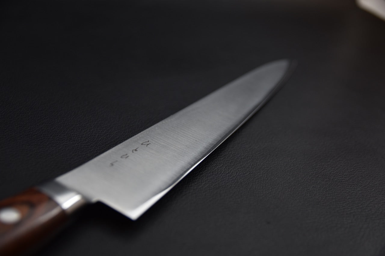 Hitohira KH Stainless Sujihiki 240mm Imitation Acajou