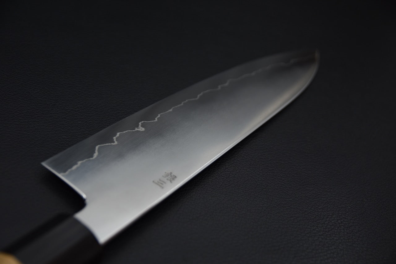 Hitohira Kikuchiyo Izo Ginsan Gyuto 210mm Yakusugi Cèdre Japonais
