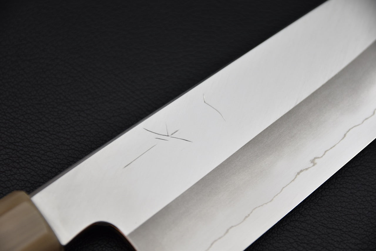 Hitohira Kikuchiyo Kyuzo Ginsan Migaki Gyuto 210mm Ébène