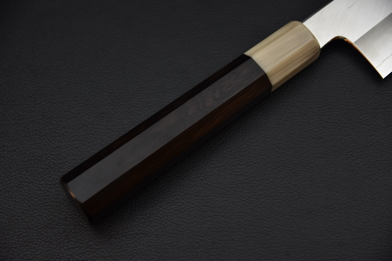 Hitohira Kikuchiyo Kyuzo Ginsan Migaki Gyuto 210mm Ébène