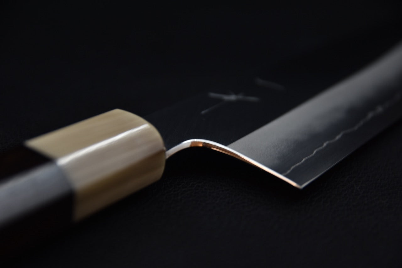 Hitohira Kikuchiyo Kyuzo Ginsan Migaki Gyuto 210mm Ébène