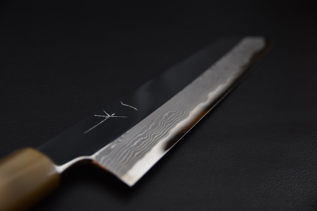 Hitohira Kikuchiyo Mosuke Enmon Shirogami #1 Kiritsuke 270mm Taihei Ébène