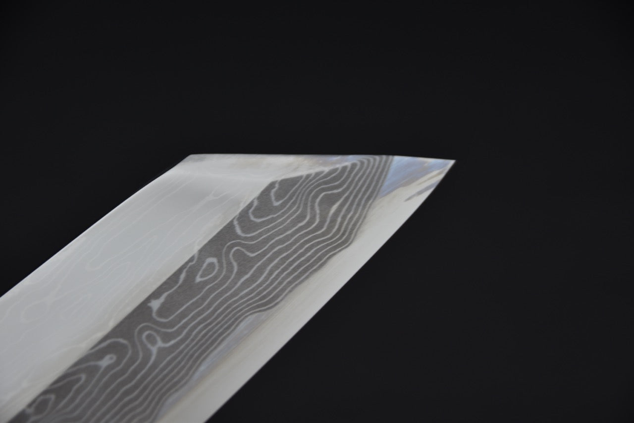 Hitohira Kikuchiyo Mosuke Enmon Shirogami #1 Kiritsuke 270mm Taihei Ébène