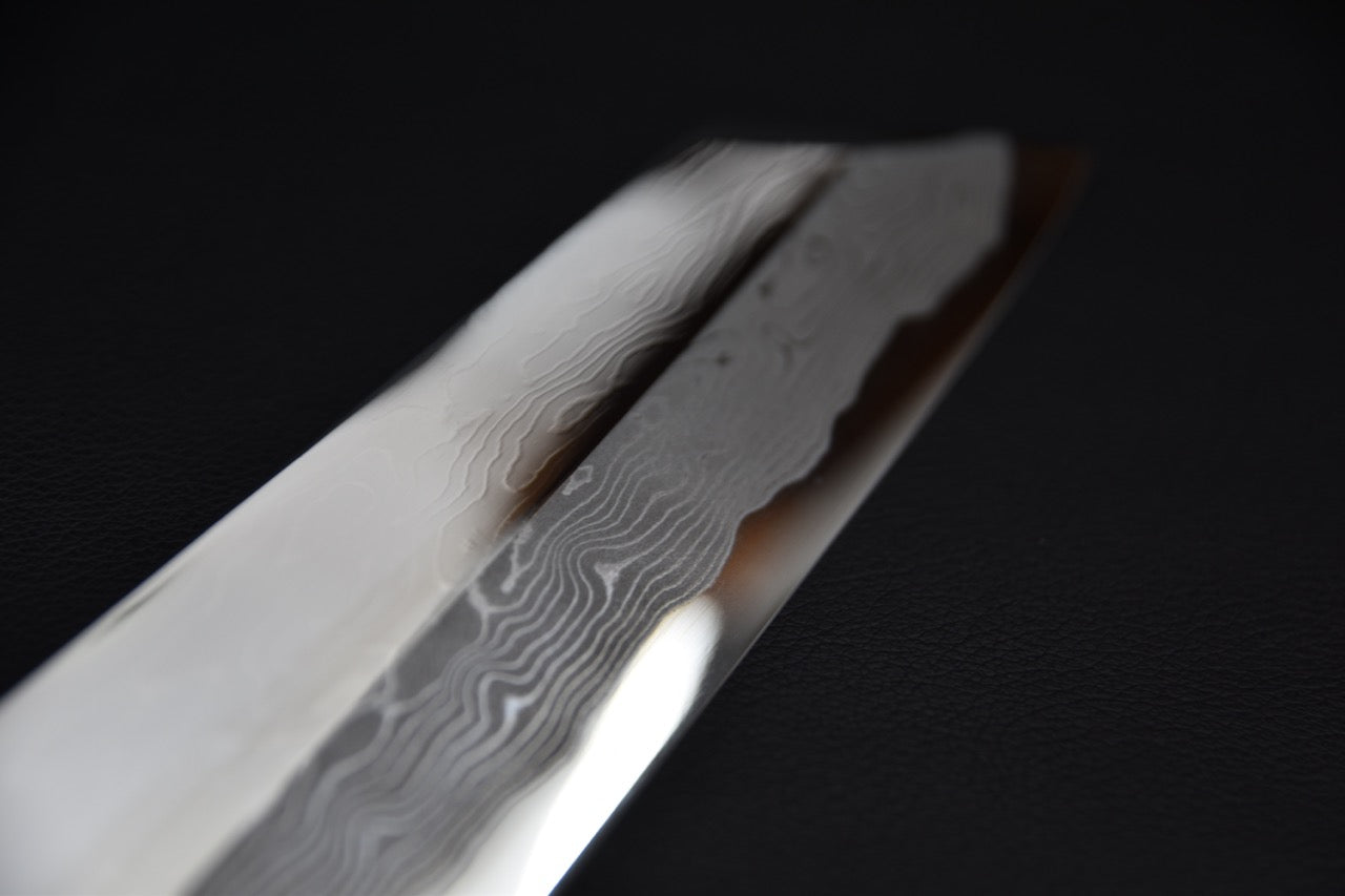 Hitohira Kikuchiyo Mosuke Enmon Shirogami #1 Kiritsuke 270mm Taihei Ébène