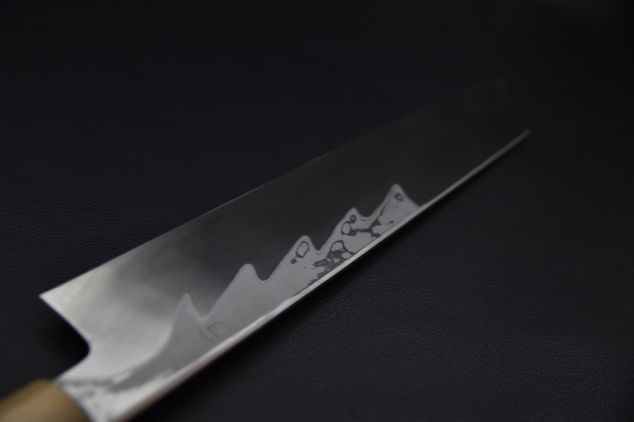 Hitohira Kikuchiyo Mosuke Enmon Shirogami #1 Kiritsuke 270mm Taihei Ébène