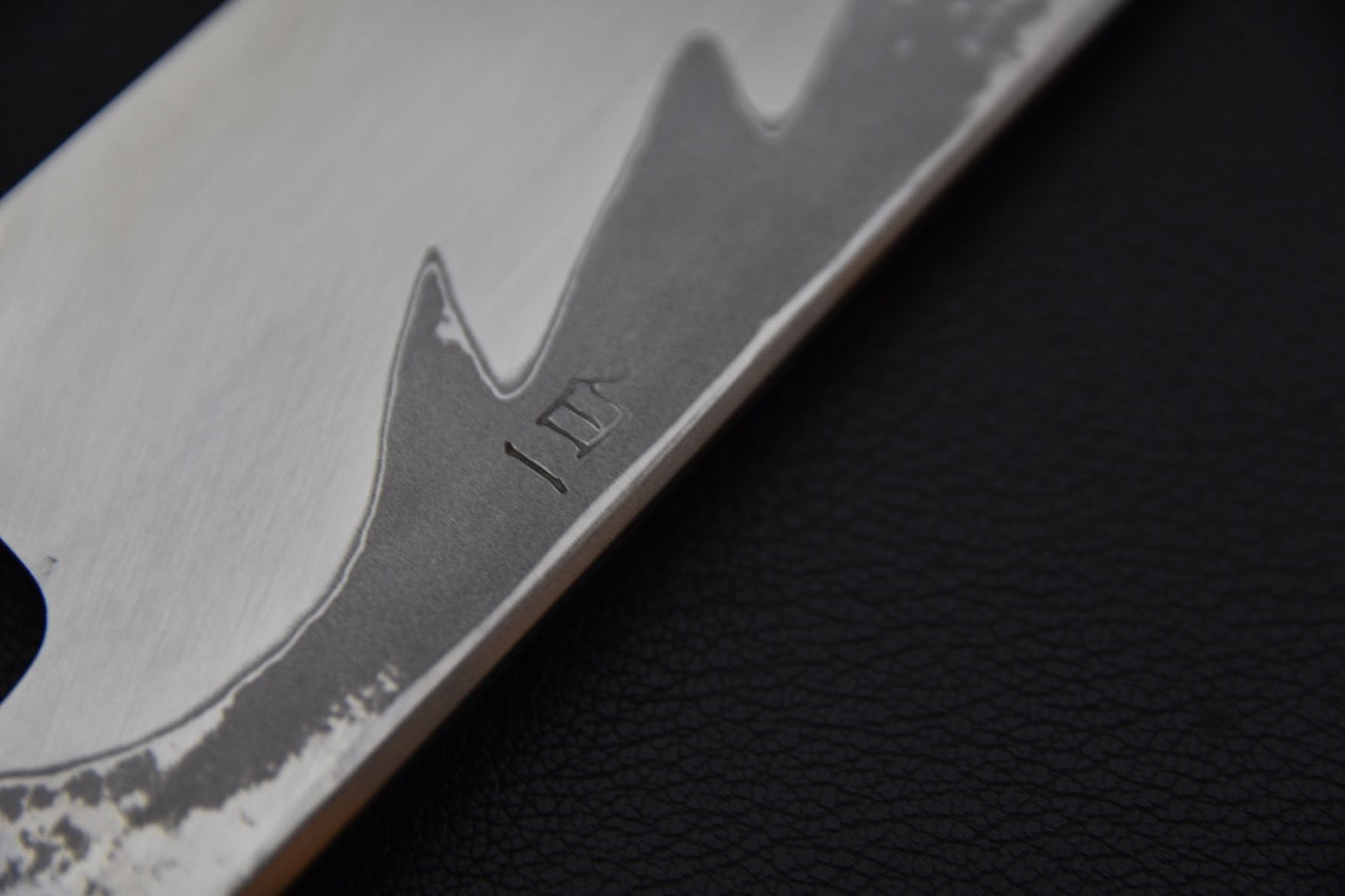 Hitohira Kikuchiyo Mosuke Enmon Shirogami #1 Kiritsuke 270mm Taihei Ébène