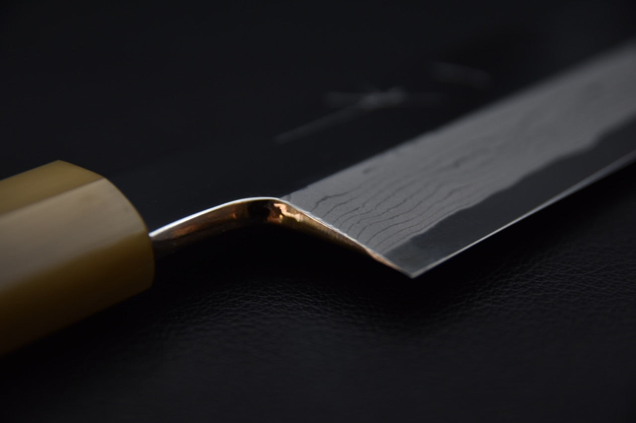 Hitohira Kikuchiyo Mosuke Enmon Shirogami #1 Kiritsuke 270mm Taihei Ébène