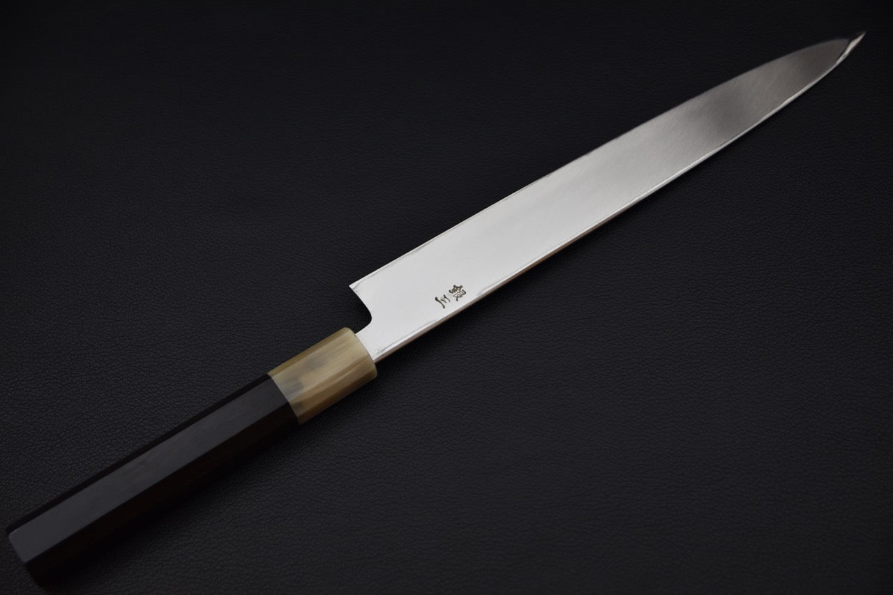 Hitohira Kikuchiyo Mosuke Ginsan Yanagiba 240mm Ébène