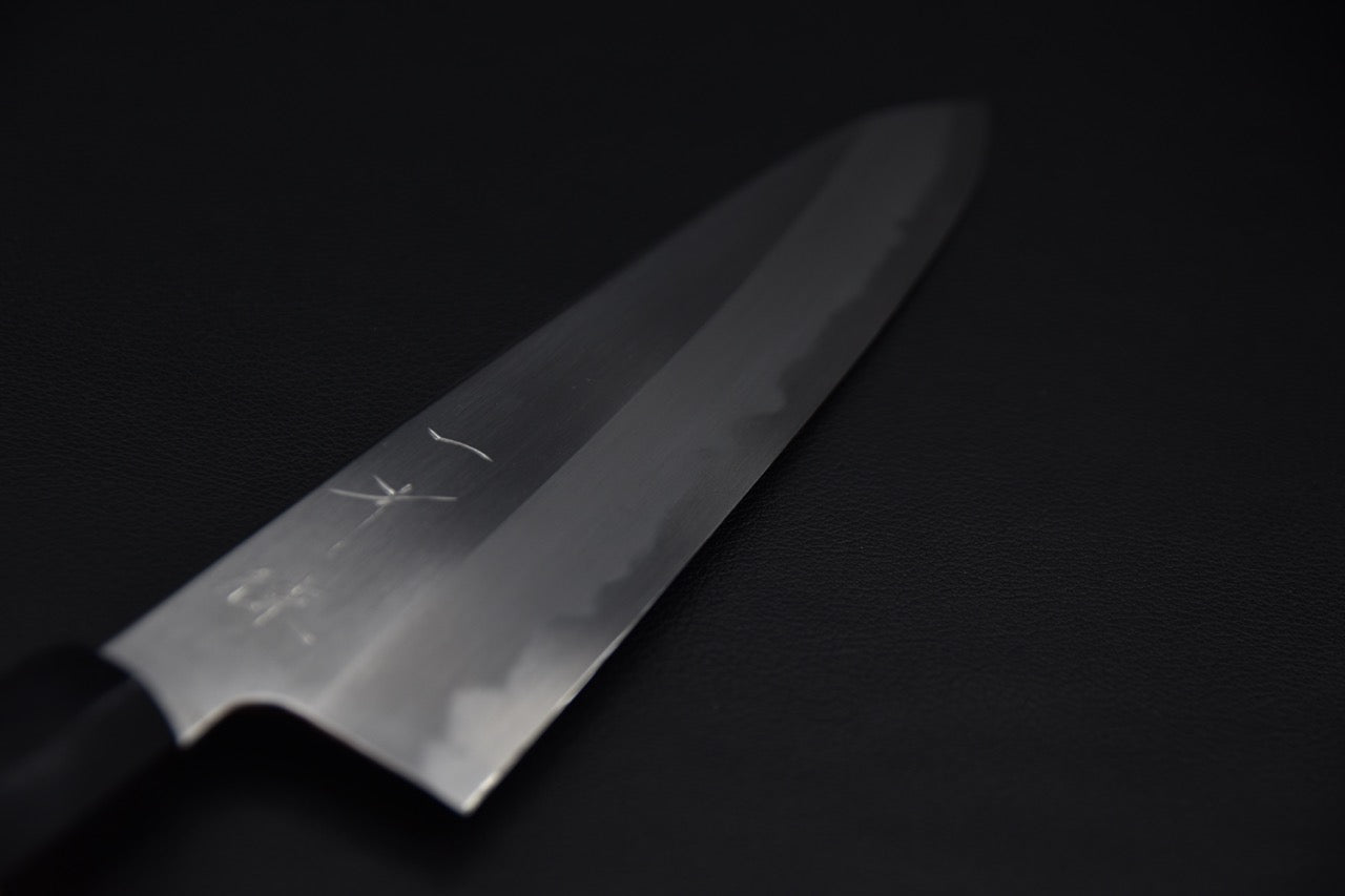 Hitohira Kikuchiyo Ren Shirogami #2 Gyuto 240mm Ho Wood
