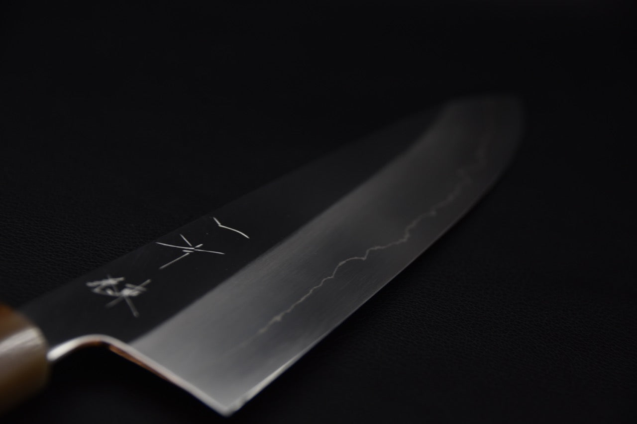 Hitohira Kikuchiyo Ren Ginsan Gyuto 240mm Ébène