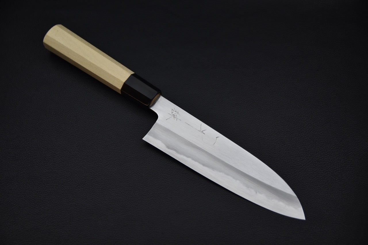 Hitohira Kikuchiyo Ren White #2 Santoku 180mm Bois de Ho
