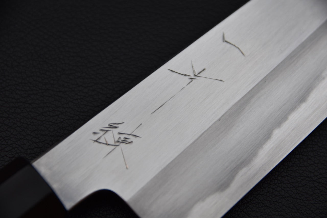 Hitohira Kikuchiyo Ren White #2 Santoku 180mm Bois de Ho