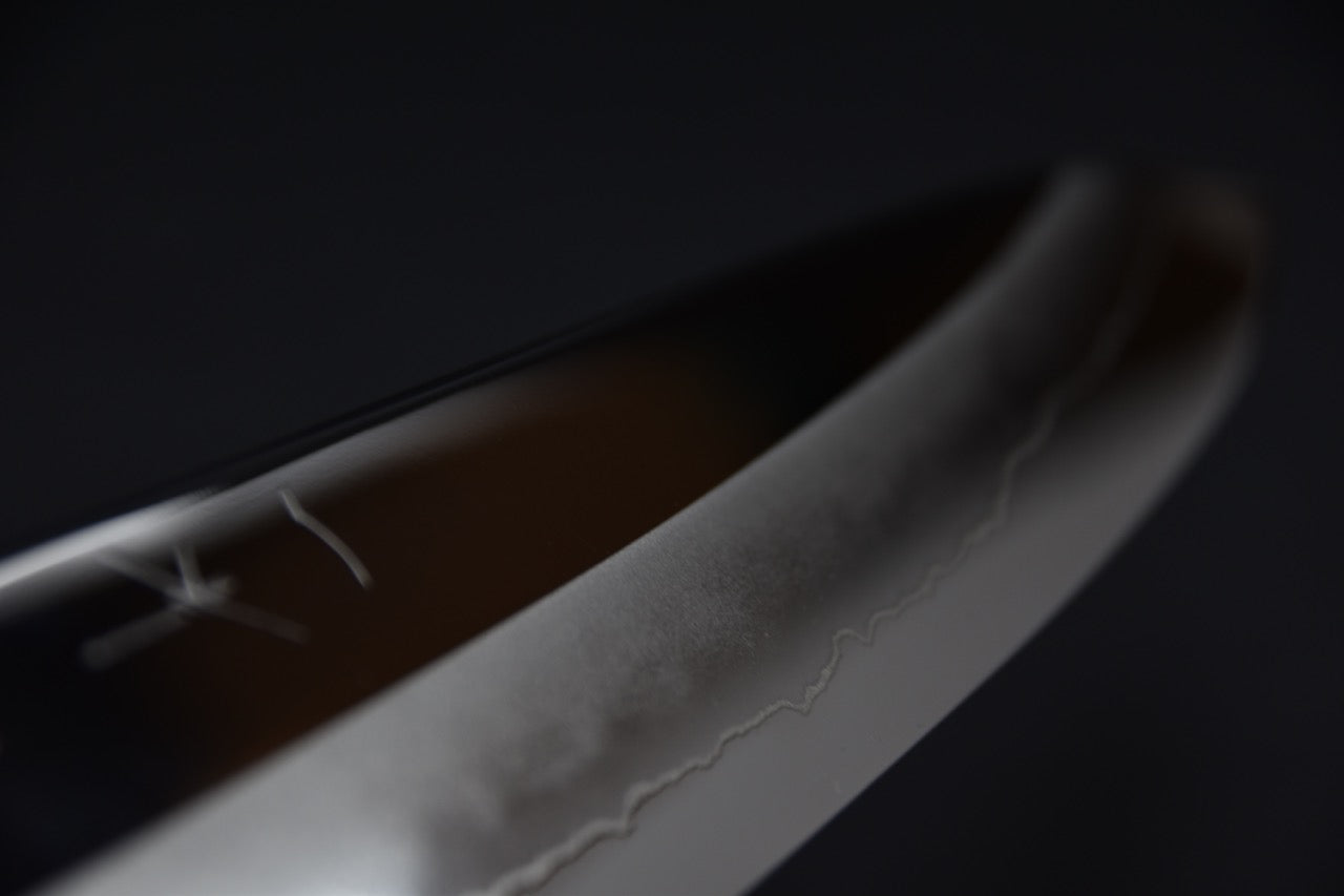 Hitohira Kikuchiyo Rou Ginsan Gyuto Poli Miroir 240mm Ébène