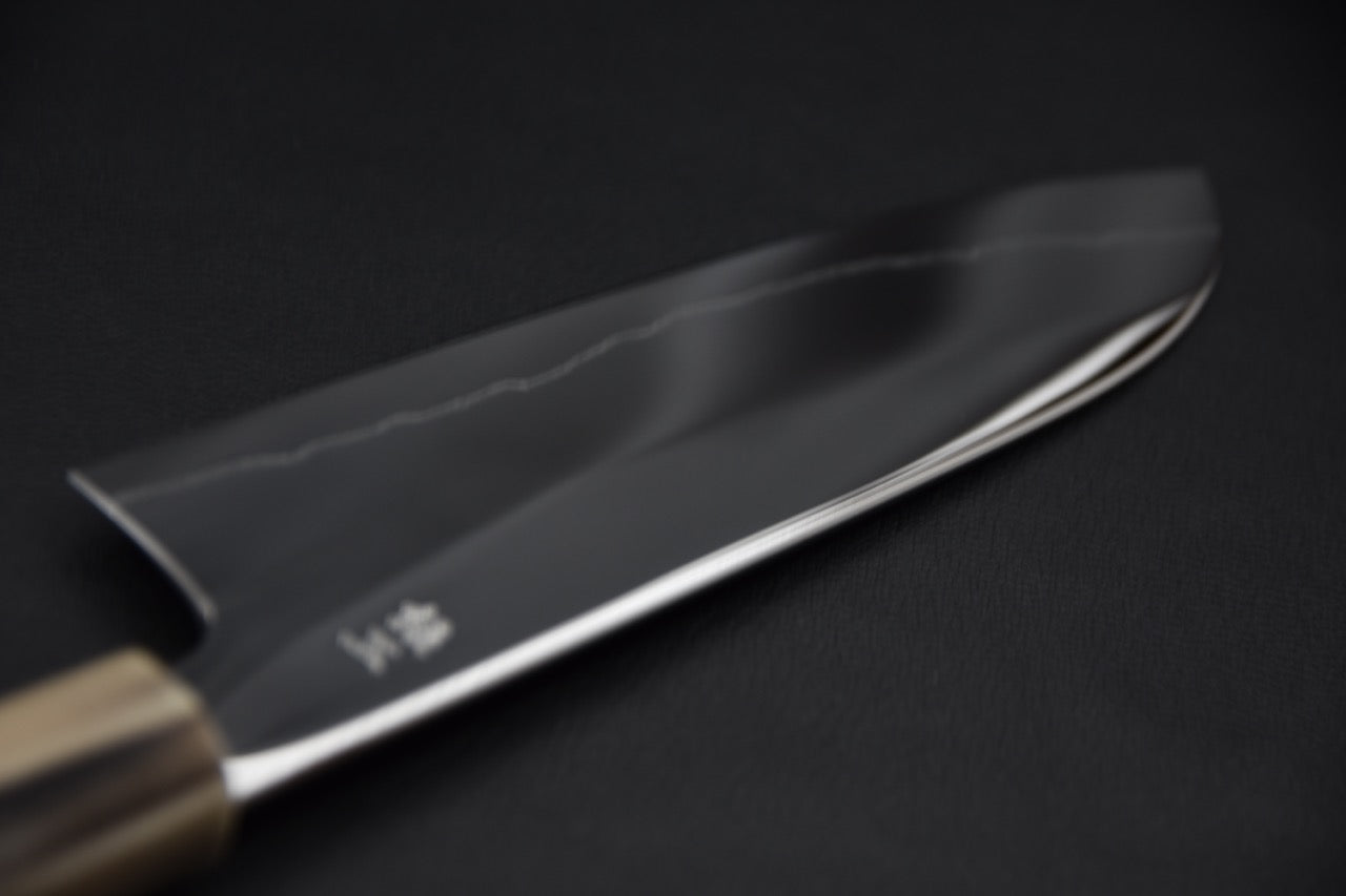 Hitohira Kikuchiyo Rou Ginsan Poli Miroir Complet Santoku Ébène