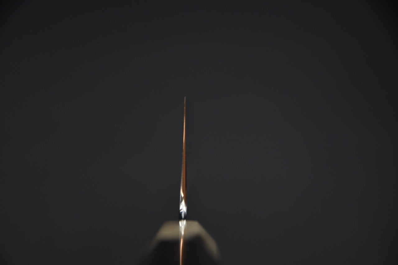 Hitohira Kikuchiyo Rou Ginsan Poli Miroir Gyuto 210mm Ébène