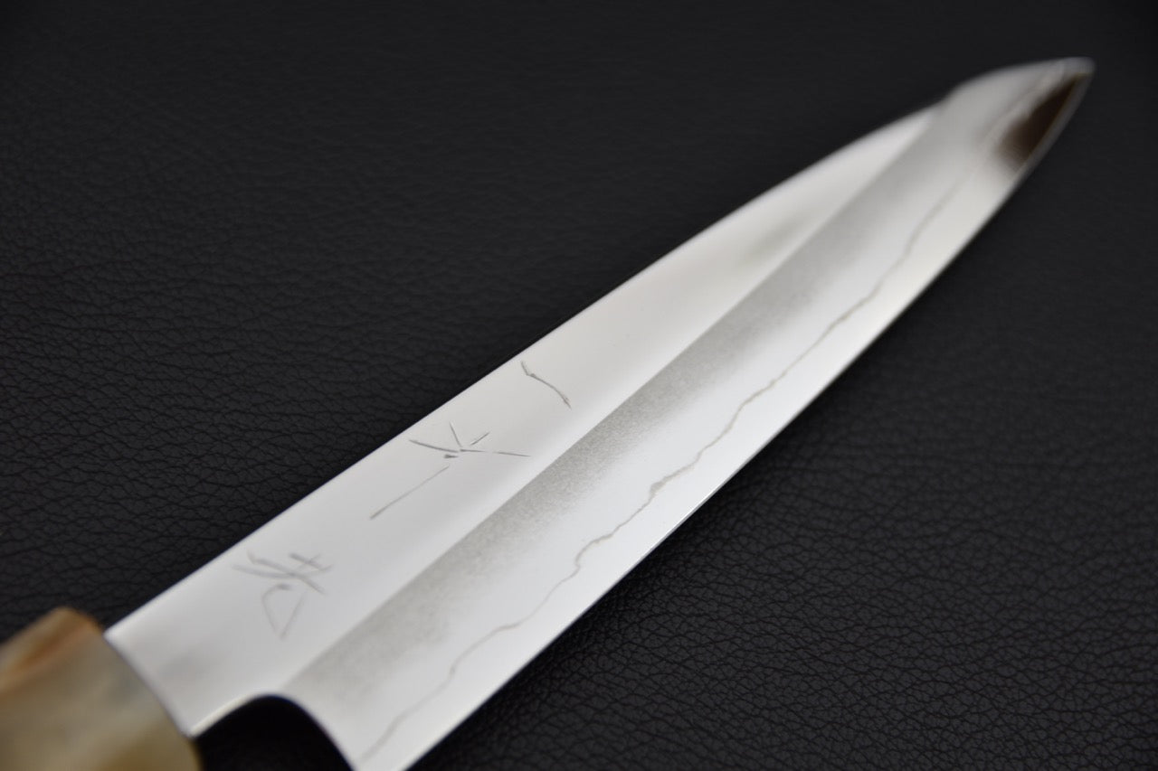 Hitohira Kikuchiyo Rou Ginsan Poli Miroir Petty 135mm Ebony