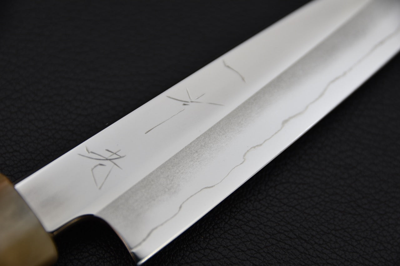 Hitohira Kikuchiyo Rou Ginsan Poli Miroir Petty 135mm Ebony