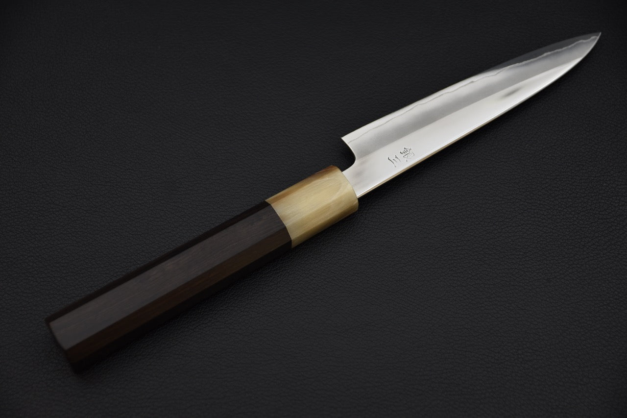 Hitohira Kikuchiyo Rou Ginsan Poli Miroir Petty 135mm Ebony