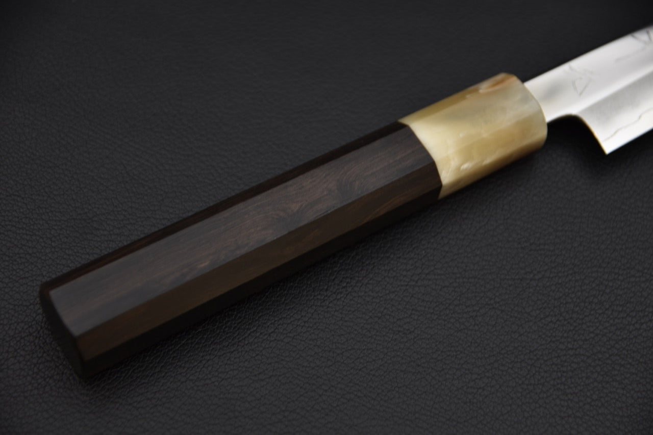 Hitohira Kikuchiyo Rou Ginsan Poli Miroir Petty 135mm Ebony