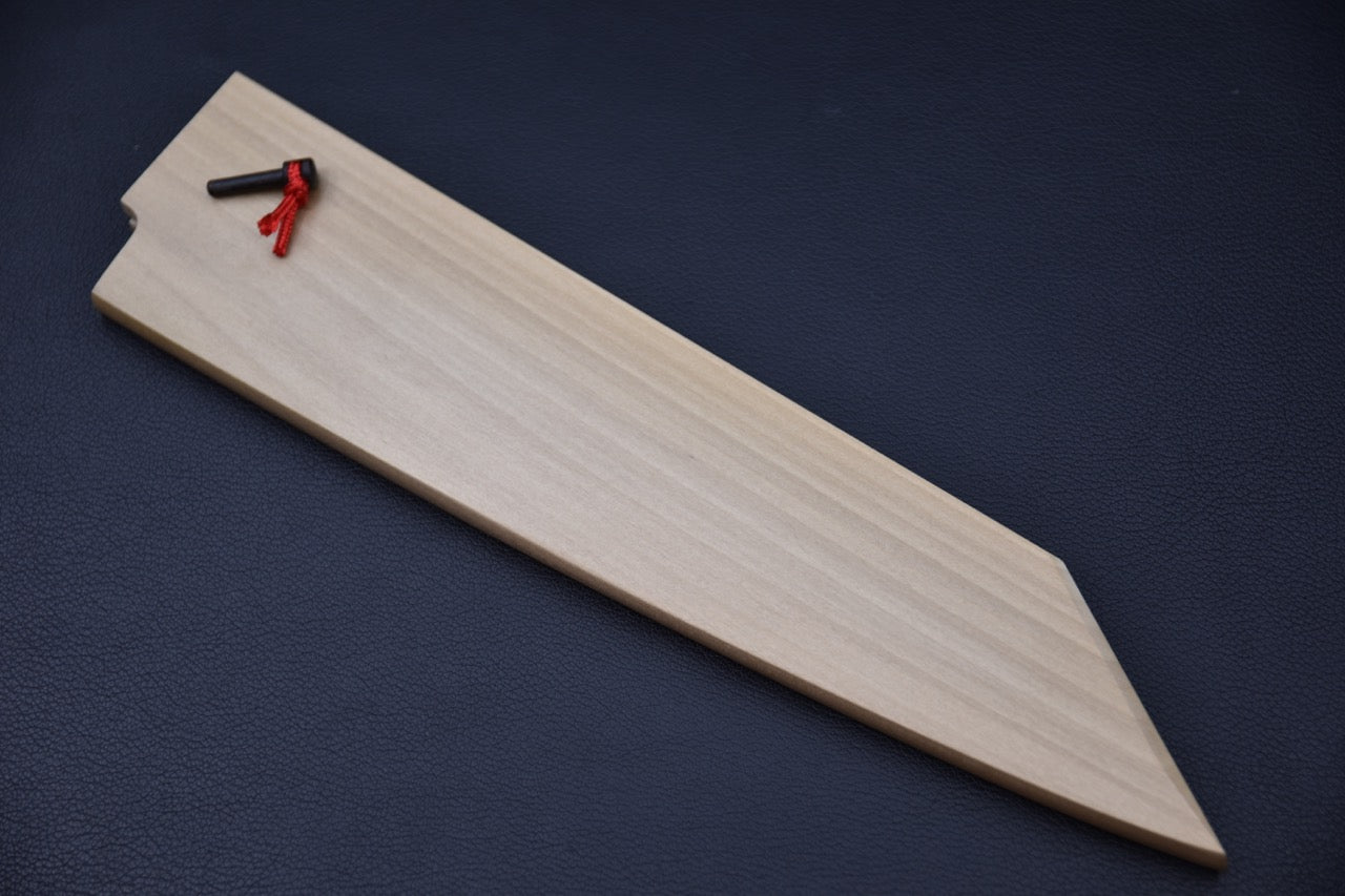 Hitohira Mumei Ho Wood Saya Kiritsuke 240 mm vue d’ensemble