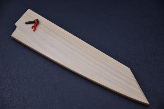 Hitohira Mumei Ho Wood Saya Kiritsuke 240 mm vue d’ensemble