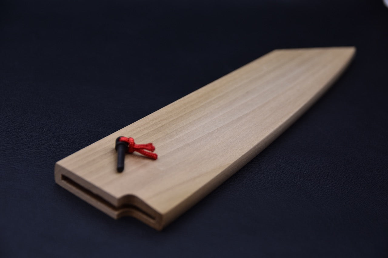 Saya Kiritsuke 240 mm en bois de ho, profil vu de côté