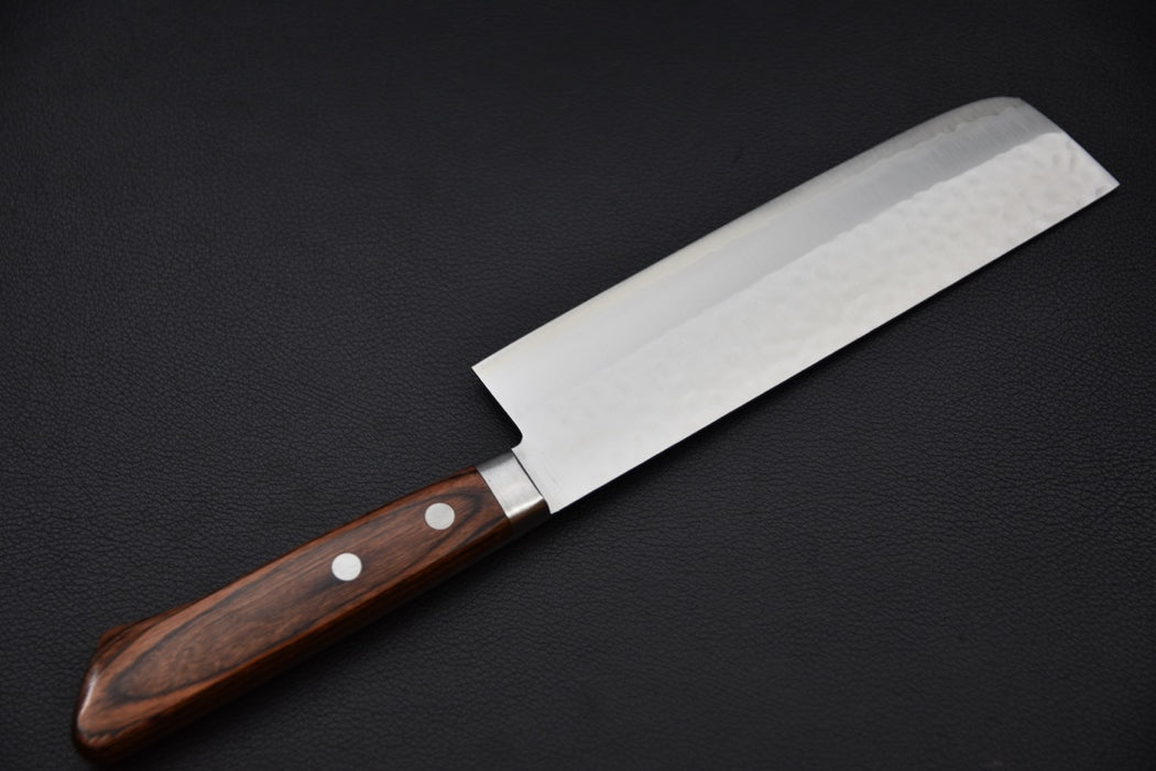 profil couteau japonais nakiri manche imitation acajou deux rivets